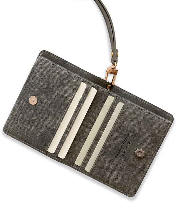 머니 카드지갑 + 넥 스트랩 세트