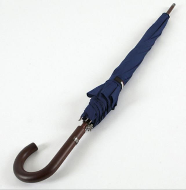 토스 신사용 원목우드핸들 자동장우산 A275네이비 미국명품우산