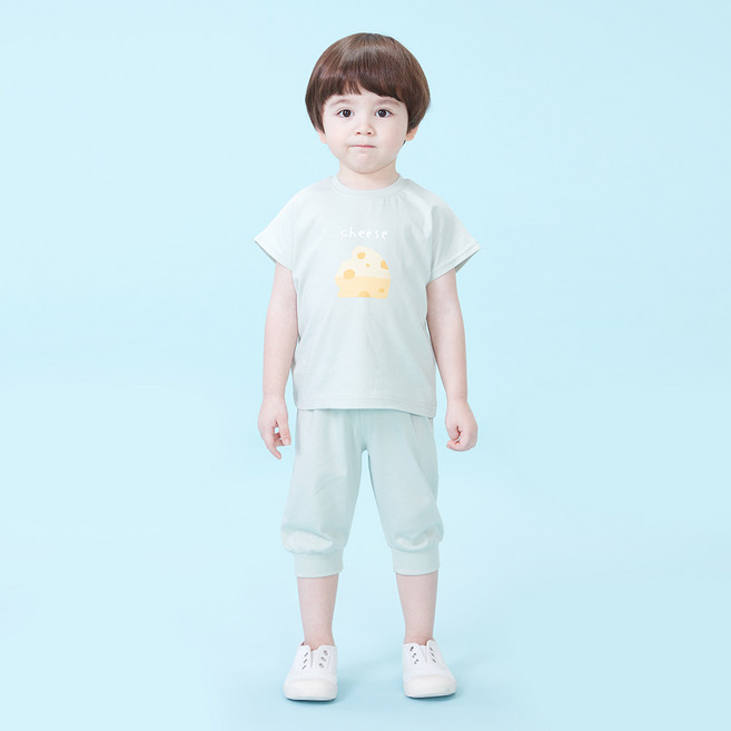KIDSCOMO 兒童起司派短袖套裝