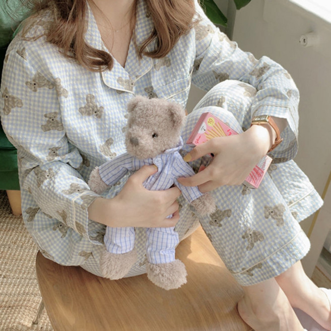 Elsso 女款可愛睡衣上下套裝