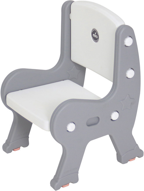 미루 유아 영어 책상의자, 그레이, 1개