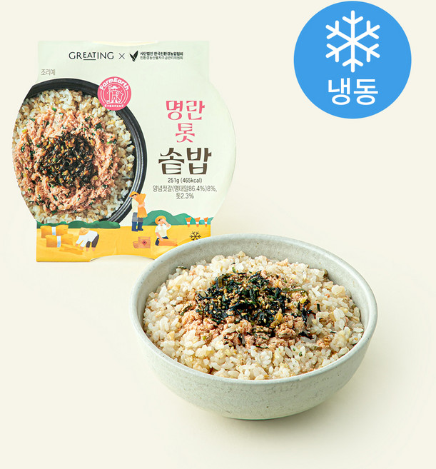 그리팅 명란톳 솥밥 (냉동), 251g, 1개