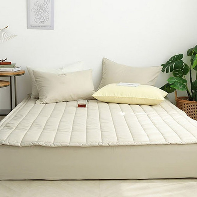 韓國 amante New Day2系列 半超細纖維固定帶床墊, Beige
