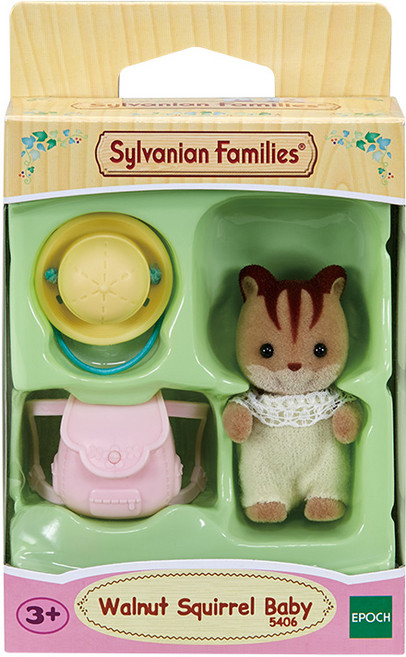 EPOCH Sylvanian Families 森林家族 胡桃松鼠寶寶公仔 5406, 1個