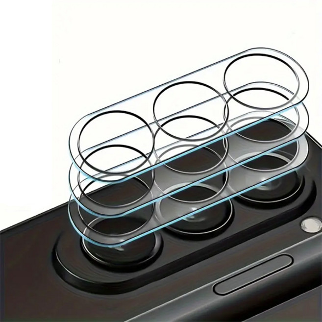 케이스틱 빛번짐 차단 풀커버 블랙서클 휴대폰 카메라 강화유리 보호필름 3p 세트, 1세트