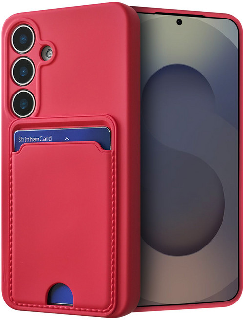 모나프리 카드 포켓 파스텔 젤리 휴대폰 케이스