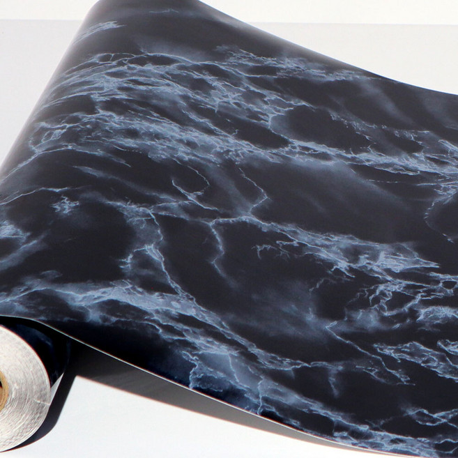 데코미 에어프리 고광택 시트지 AWS-30009, 나폴레온마블블랙. 50 x 250 cm