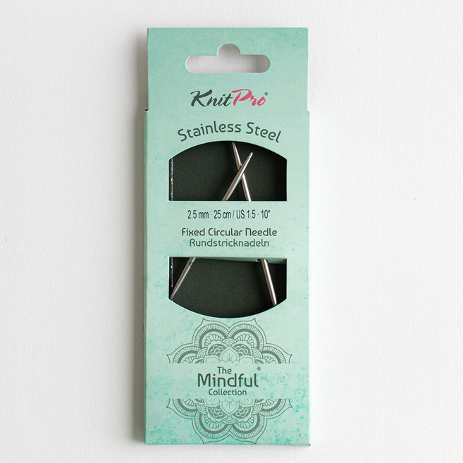 TheMindfulCollection KnitPro Mindful 固定式輪針 25cm, 1個