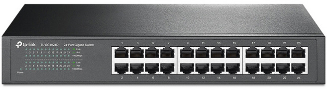 티피링크 24포트 기가비트 데스크톱 랙마운트 스위치, TL-SG1024D, 1개