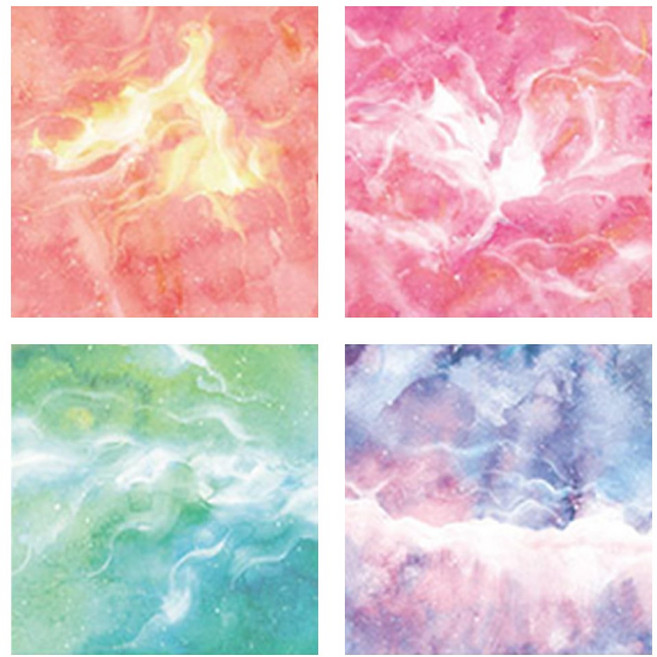 오로라 양면 학종이 A타입 CD_OAT_AL058A, 400장, 4색