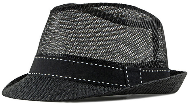 이츠굿텐 모던 메쉬 페도라 남녀공용 폴리망사 중절모 가벼운 여름모자