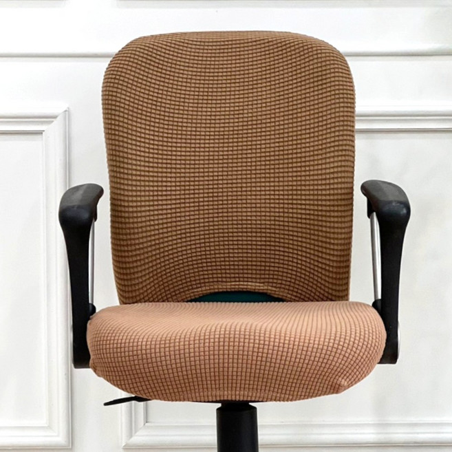 제이에스맘 사무용 의자 쿠션커버, 베이지, 1개