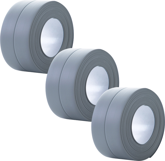 더자카 다용도 싱크대 방수테이프 3.8cm x 3.2m, 그레이, 3개