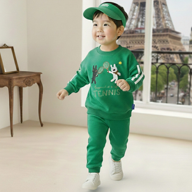 키즈꼬모 아동용 가스파드와리사 테니스 세트