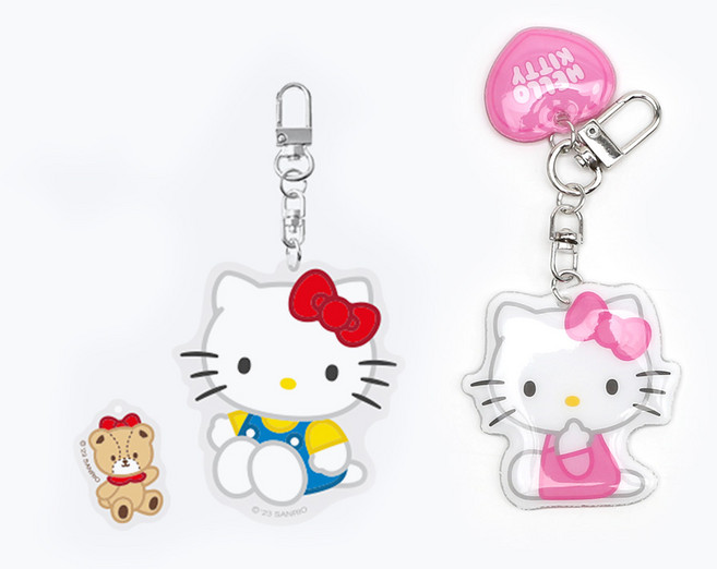 ACC 산리오 캐릭터즈 말랑키링 + 아크릴키링 세트