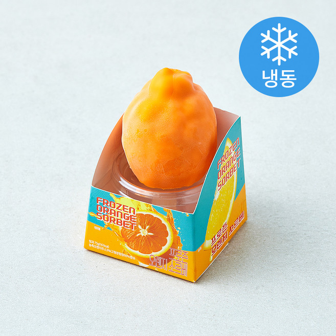 피치코리아 프로즌 오렌지 소르베 아이스크림 (냉동), 75g, 1개, 1개입