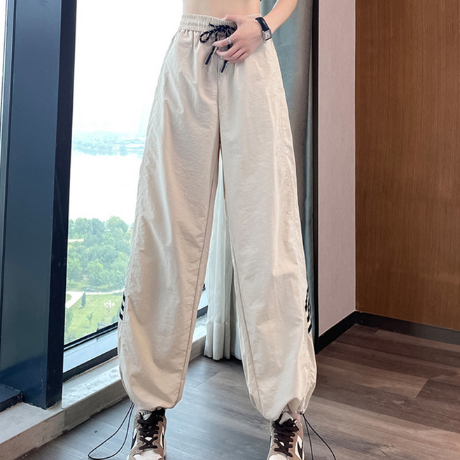 메이첼 여성용 쓰리라인 바스락 밴딩 조거 팬츠 10399