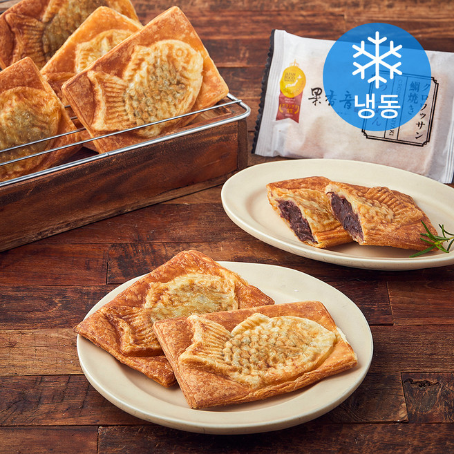 크로와상 타이야끼 단팥 붕어빵 (냉동), 80g, 1개입, 8개