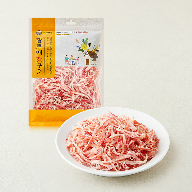 해살이 황토가마에 구운 홍진미채, 1개, 150g