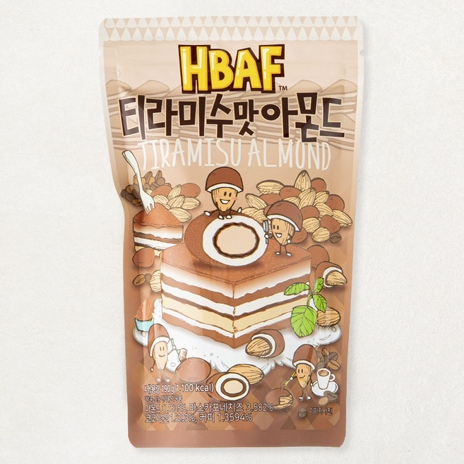 바프 티라미수맛 아몬드, 190g, 1개