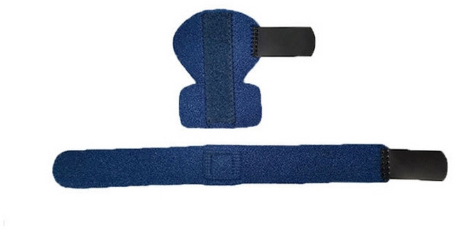 리치덕 손가락 단일 고정 보호대 투피스B 블루, 1개