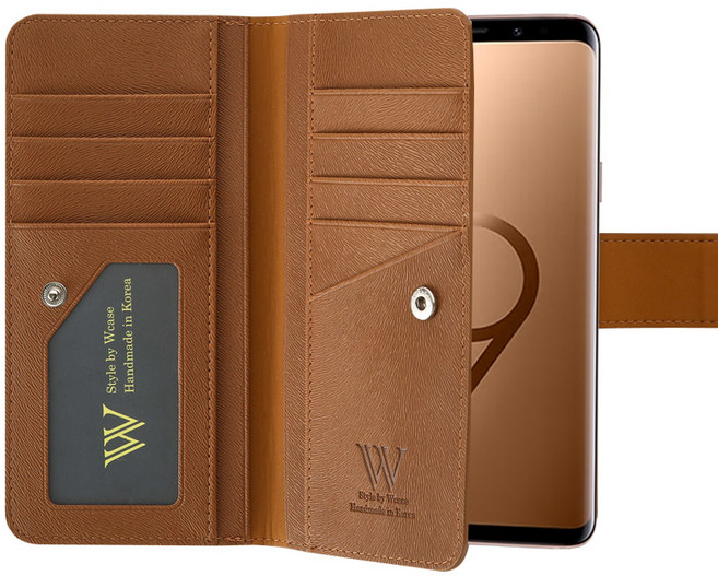 더블유케이스 루카스라벨 양면지갑 휴대폰 케이스 + 핸드스크랩