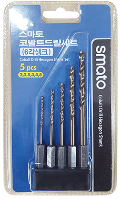 스마토 코발트 드릴 6각 생크 세트, 1개