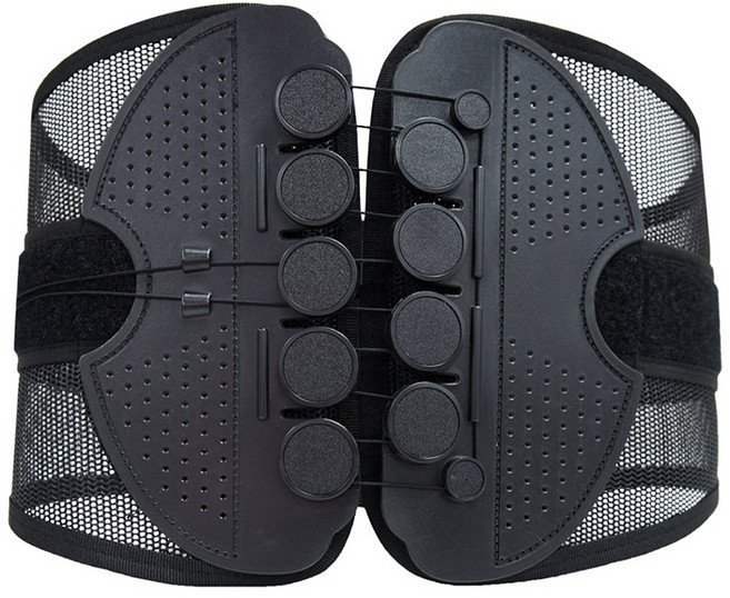 리치덕 메쉬 로프조정 허리보호대 블랙, 1개