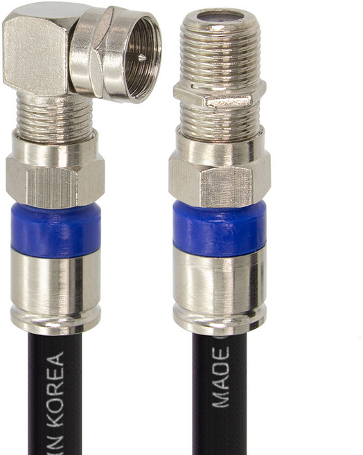 솔탑 국산 고급형 RF 안테나 블랙 꺾임 연장 TV 동축 수제작 케이블 7M, SOLTOP-1108, 1개