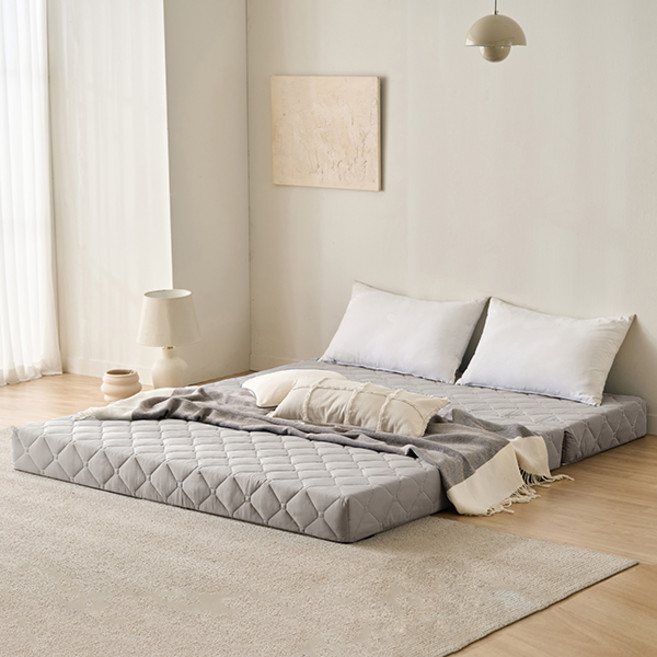 삼익가구 번느 접이식 토퍼 매트리스, 라이트그레이, 16cm