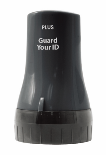 플러스 케시퐁 개인정보 유출방지 롤러 스탬프 코팅지용 IS-540CM-KR, 블랙(스탬프), 블랙(잉크), 1개