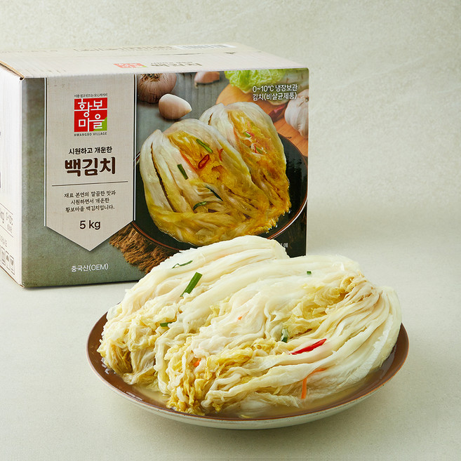 황보마을 중국산 백김치, 5kg, 1개