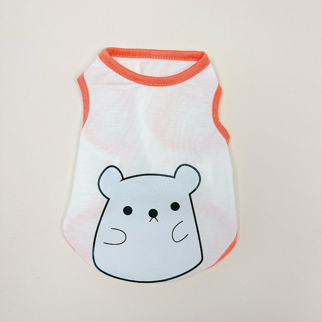 코코스튜디오 반려동물 햄스터 나시 티셔츠, 1개, 핑크