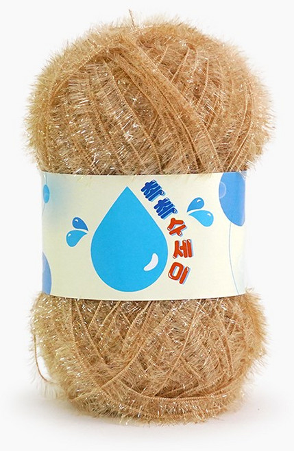 쎄비 촉촉 수세미실, 베이지, 1개