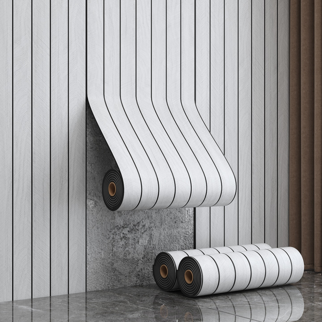 바이데 간편히 붙이는 템바보드 접착 시트지, 실버그레이(입체)