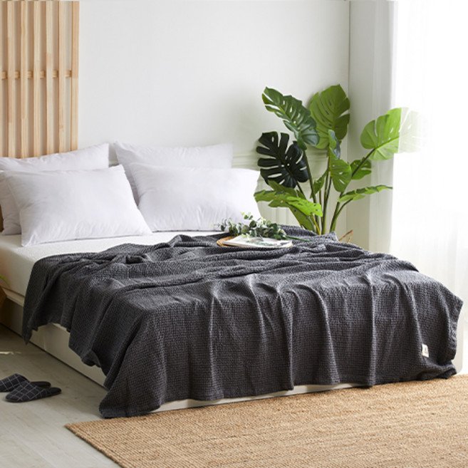 스누즈 모달와플 홑이불, 차콜