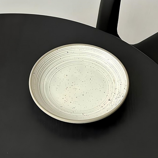 아메리칸로드 레트로스타일 세라믹 다용도 앞접시 HR2641, 빈티지화이트, 1개