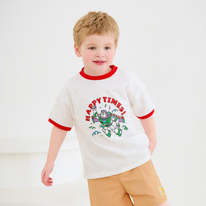 몰리멜리 아동용 픽사토이스토리 배색티셔츠