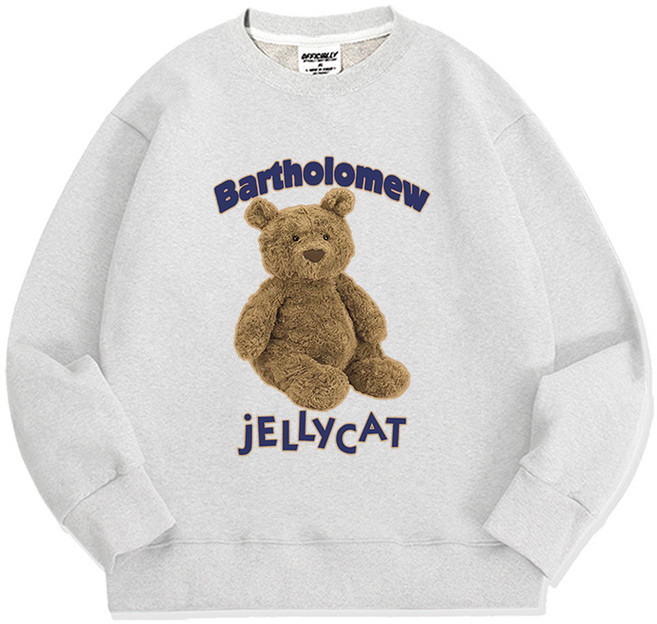 오티디 면 쮸리기모 오버핏 젤리베어 맨투맨