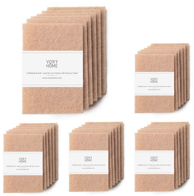 보리홈 사이잘 수세미, 6개입, 5개