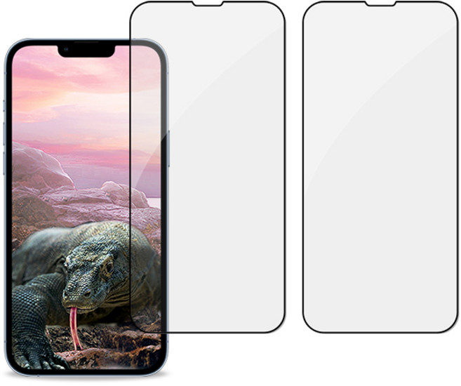 투에이비 휴대폰 3D 풀커버 강화유리 필름, 2개