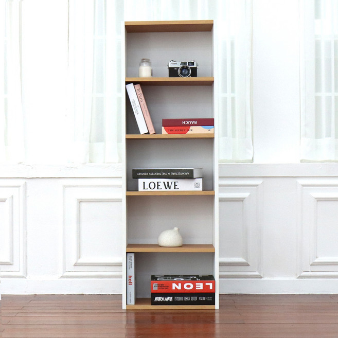 선진컴퍼니 루이스 책장 400, 메이플콤비, 5단