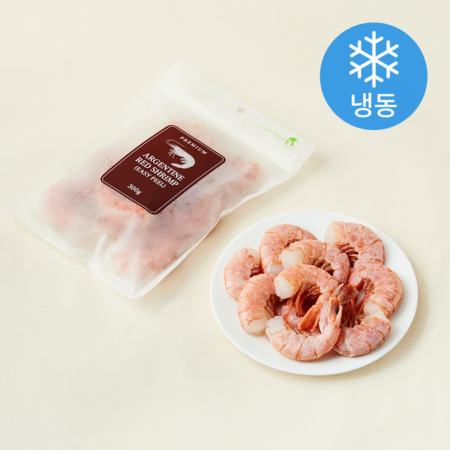 프리미엄 아르헨티나 붉은새우 이지필 왕왕특 (냉동), 300g, 1개