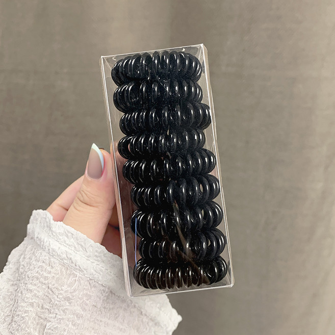 링하나 자국없는 스프링 머리끈 9p 세트 RH24