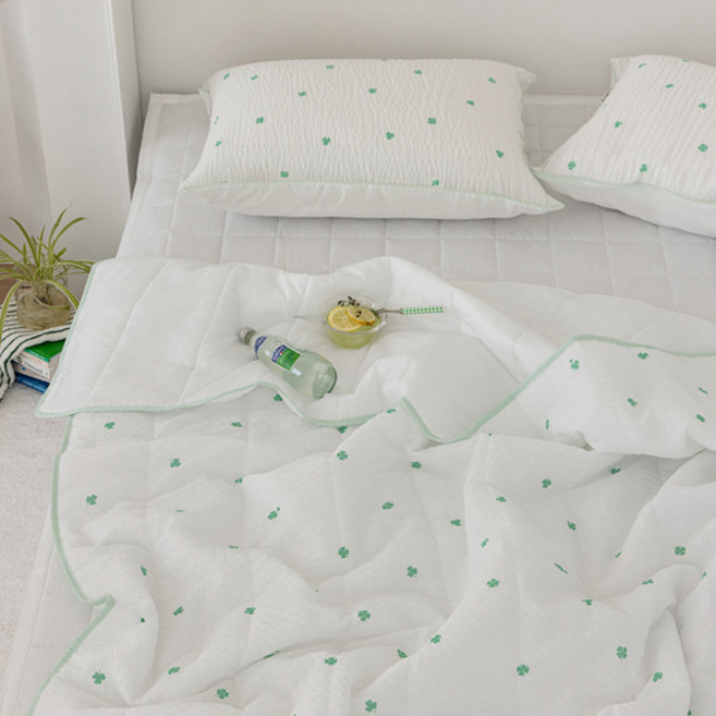 쉬즈홈 국내 제조 콜드 쿨링폭발 듀라론 시어서커 여름 차렵이불