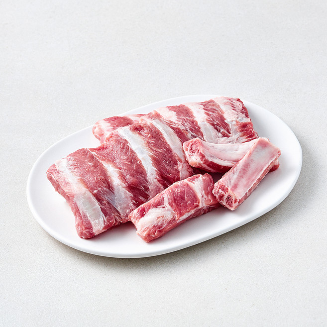 도드람한돈 무항생제 인증 등갈비 구이용 (냉장), 1개, 500g