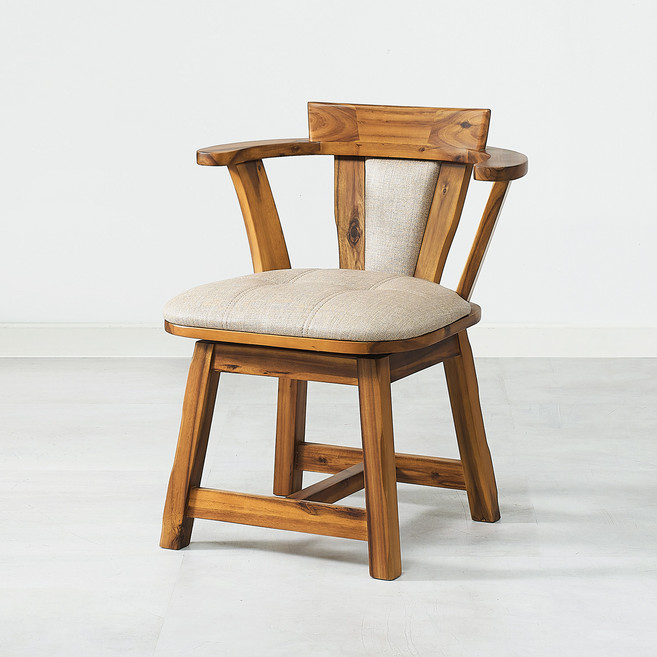 MEDISON FURNITURE Andy 旋轉餐椅 DIY-W580D450H735, 仿古色, 1個