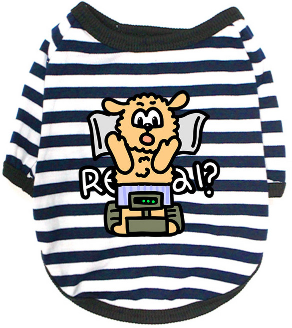 블랭크도그 강아지 체중감량 티셔츠, NAVY, 1개