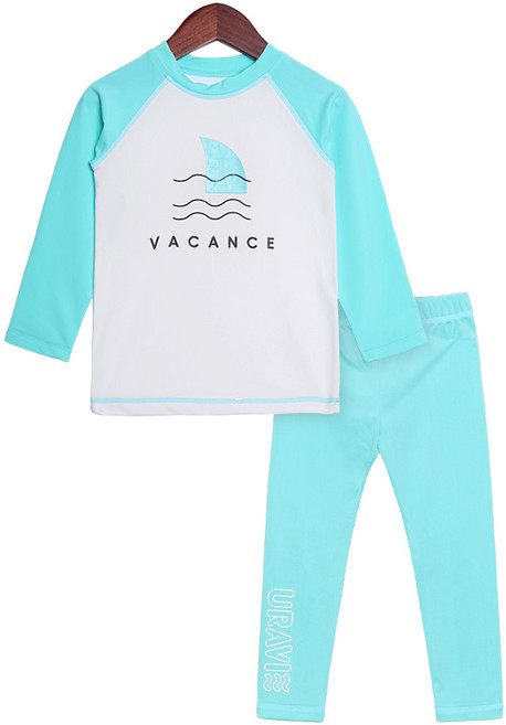 URAVI 孩童防曬長袖泳衣和長褲組