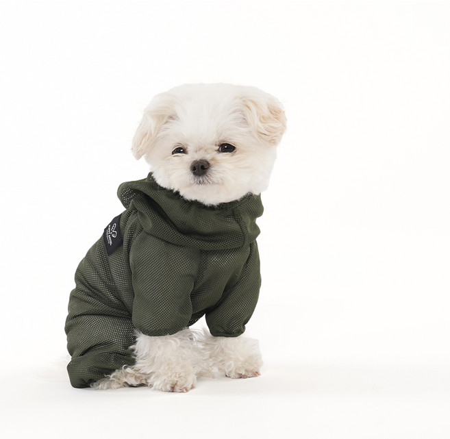 퍼피엔젤 강아지 메쉬커버롤 올인원 PA-OW005, 809 GREEN, 1개